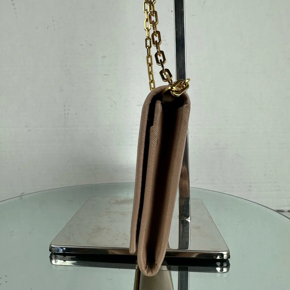 PRADA LEATHER CLUTCH BAG ORIGINAL PRADA CHAIN GHW - Picture 10 of 12